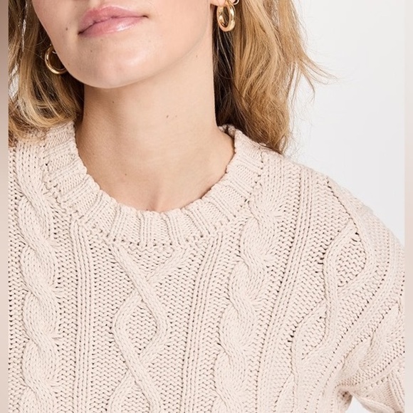 Pistola Denim Eva Sweater in Dove (cream) Cable Knit size medium - Picture 4 of 12